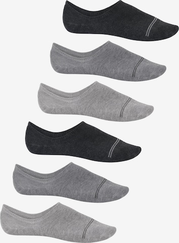 footstar Socks 'EVERYDAY!' in Grey: front