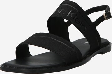 Sandalo di Calvin Klein in nero: frontale
