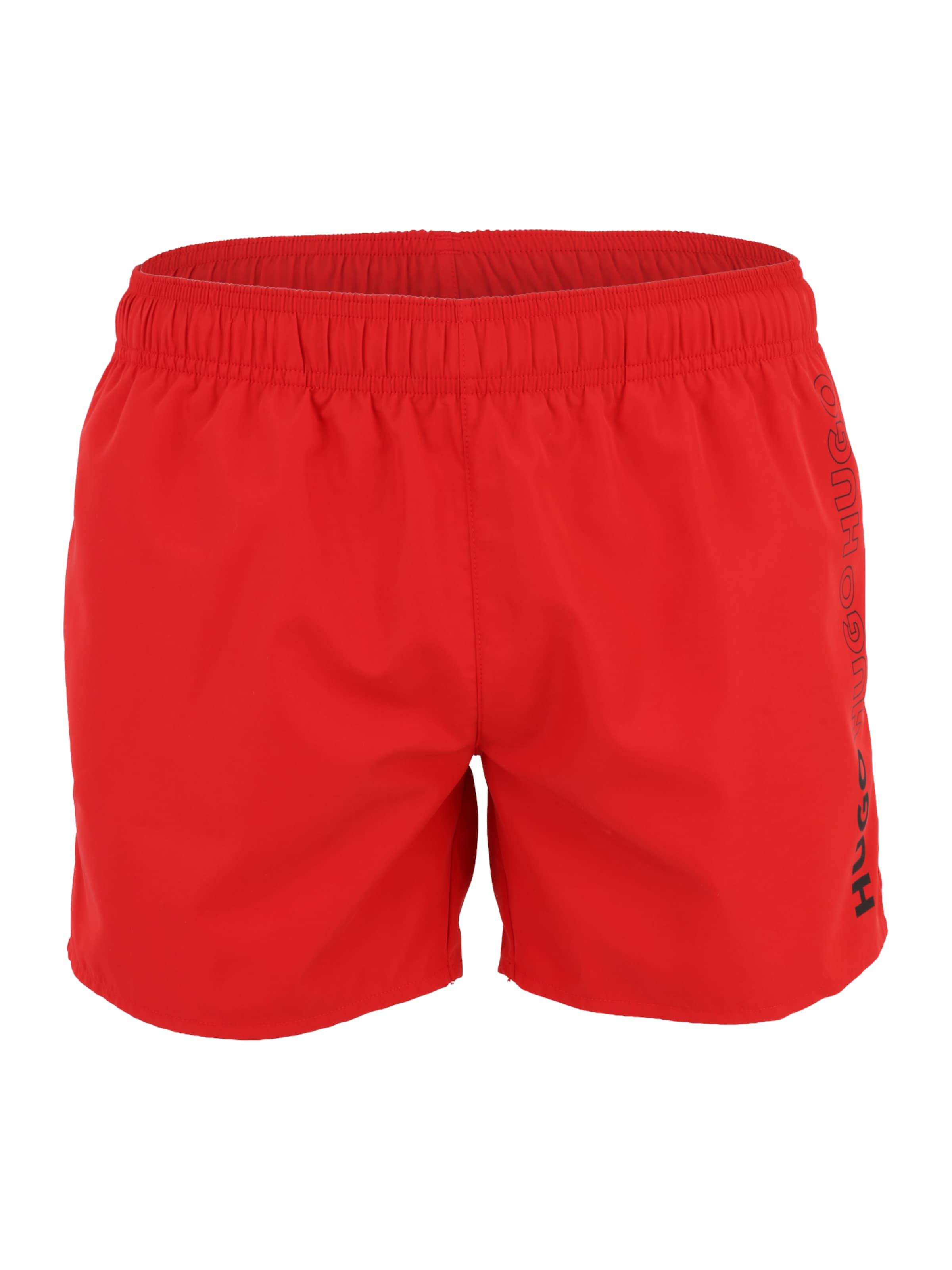HUGO Badshorts 'TIKI' i röd: framsida