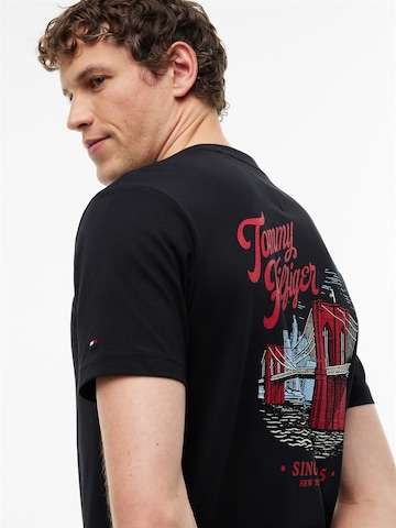 TOMMY HILFIGER Μπλουζάκι 'IC' σε μαύρο