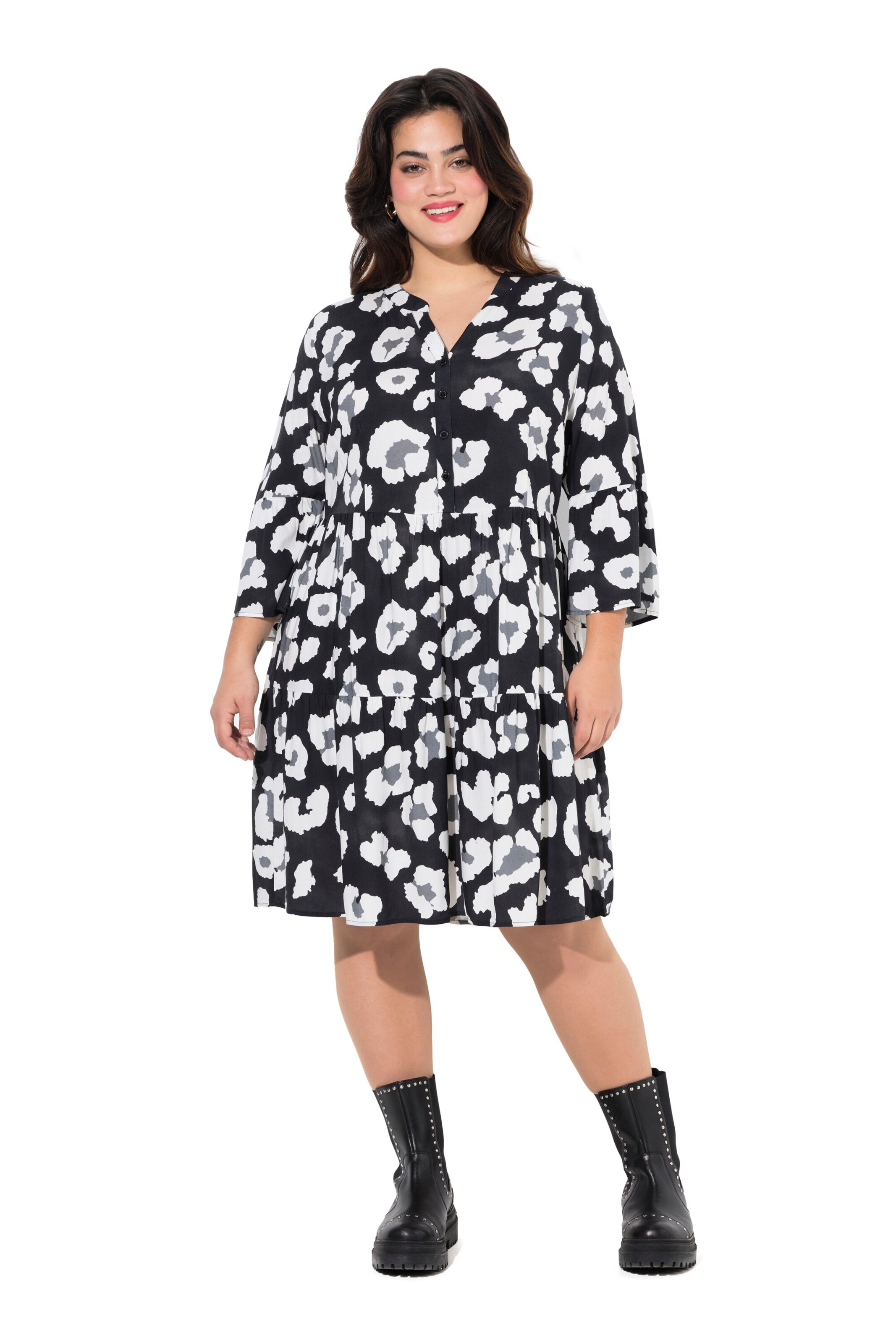 Angel of Style Blousejurk in Zwart: voorkant