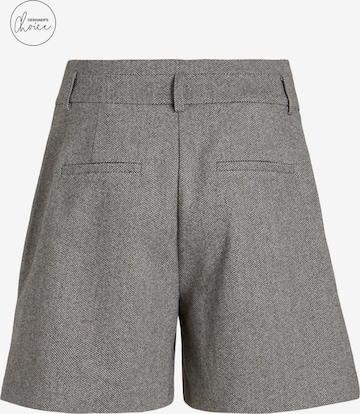 VILA Wide leg Pleat-front trousers 'HYBORN' in Grey