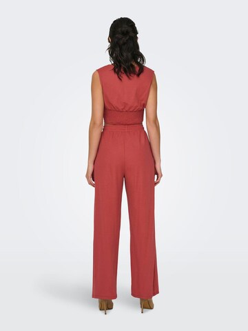 Wide Leg Pantalon 'JANY' ONLY en rouge