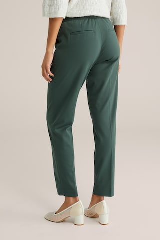 WE Fashion Slimfit Hose in Grün