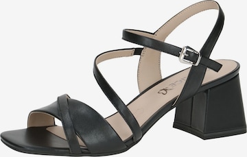 CAPRICE Sandale in Schwarz: Vorderseite