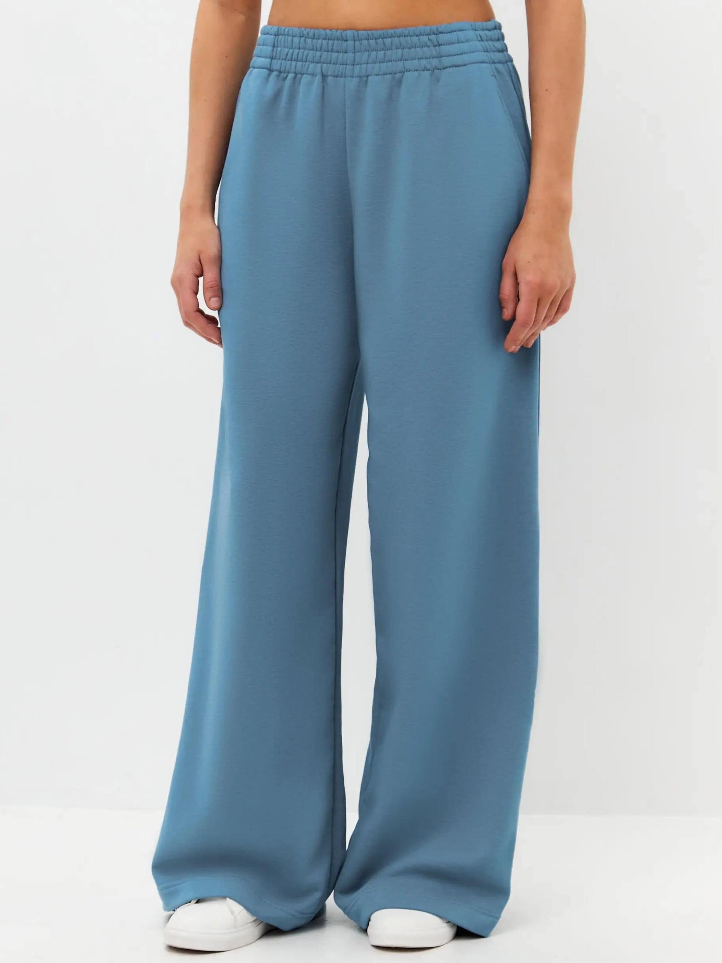 Cat e Lolette Regular Pants 'Palazzo Trousers' in Blue: front