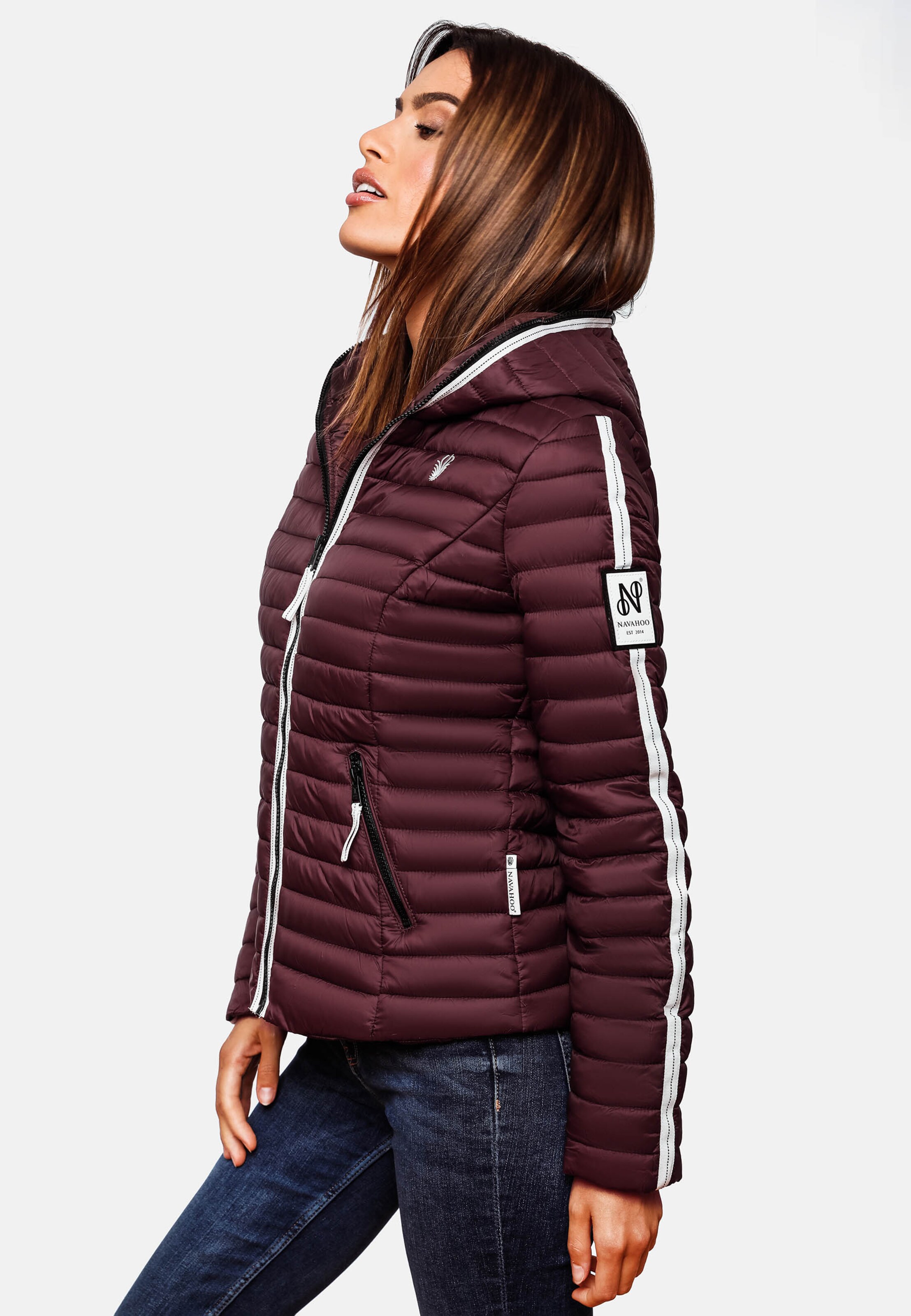 NAVAHOO Steppjacke in Weinrot | ABOUT YOU | 