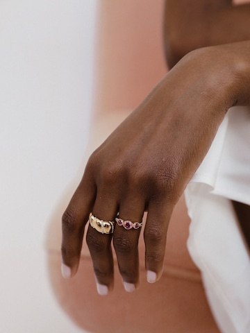 Hey Harper Ring 'Serenity' in Gold: front