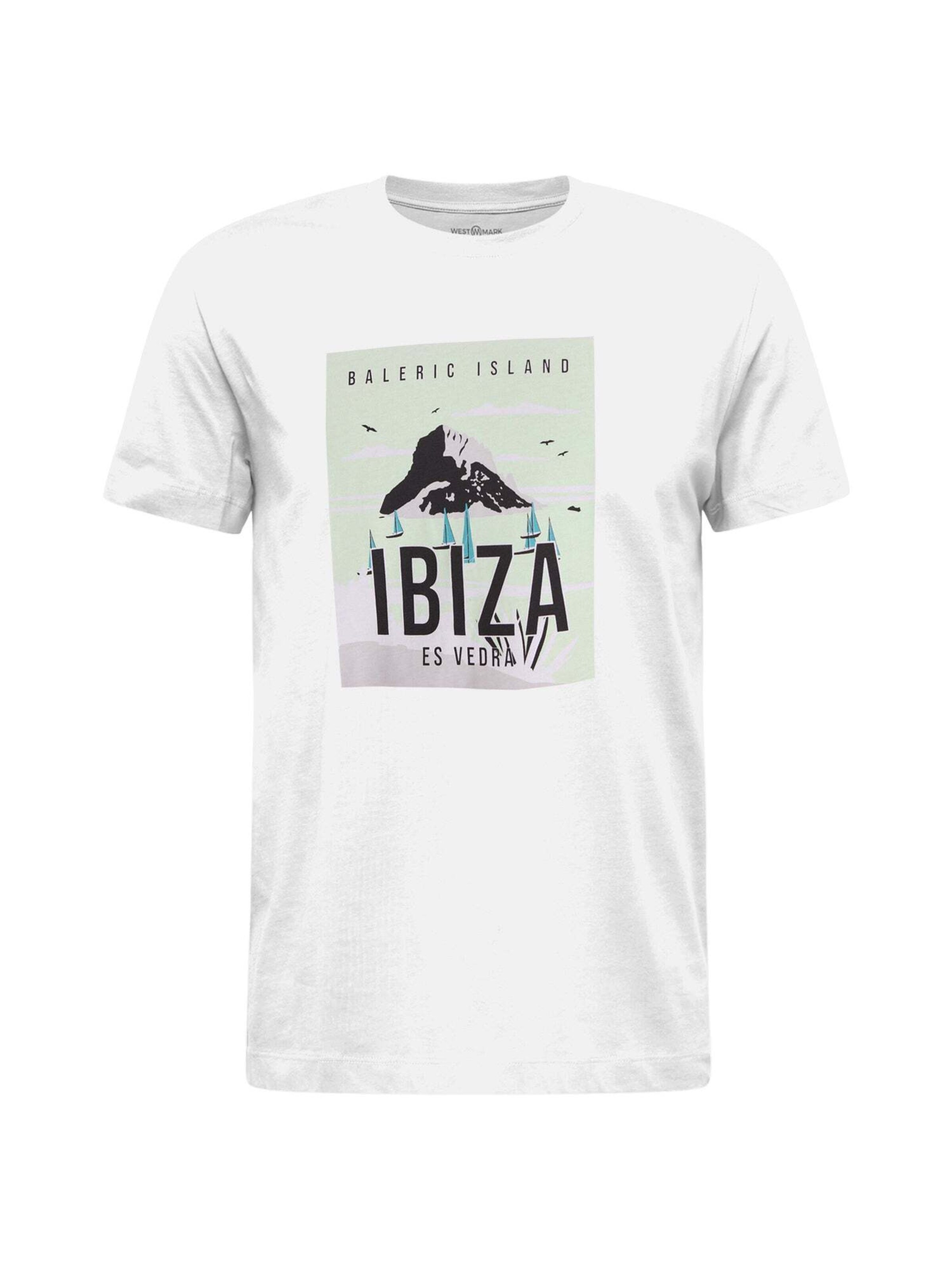 WESTMARK LONDON Bluser & t-shirts 'VACA IBIZA' i hvid: forside
