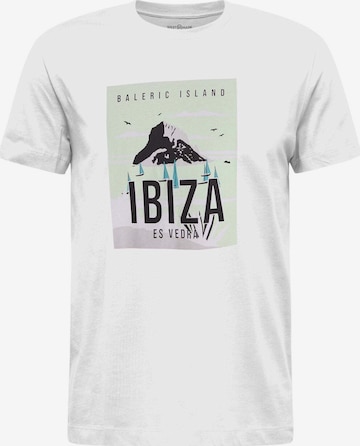 WESTMARK LONDON Shirt 'VACA IBIZA' in Wit: voorkant