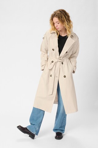 My Essential Wardrobe Between-seasons coat 'Mira' in Beige: front