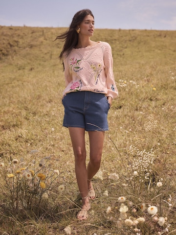 love & roses Pullover i pink