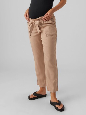 MAMALICIOUS Regular Trousers 'New Bethune' in Grey: front