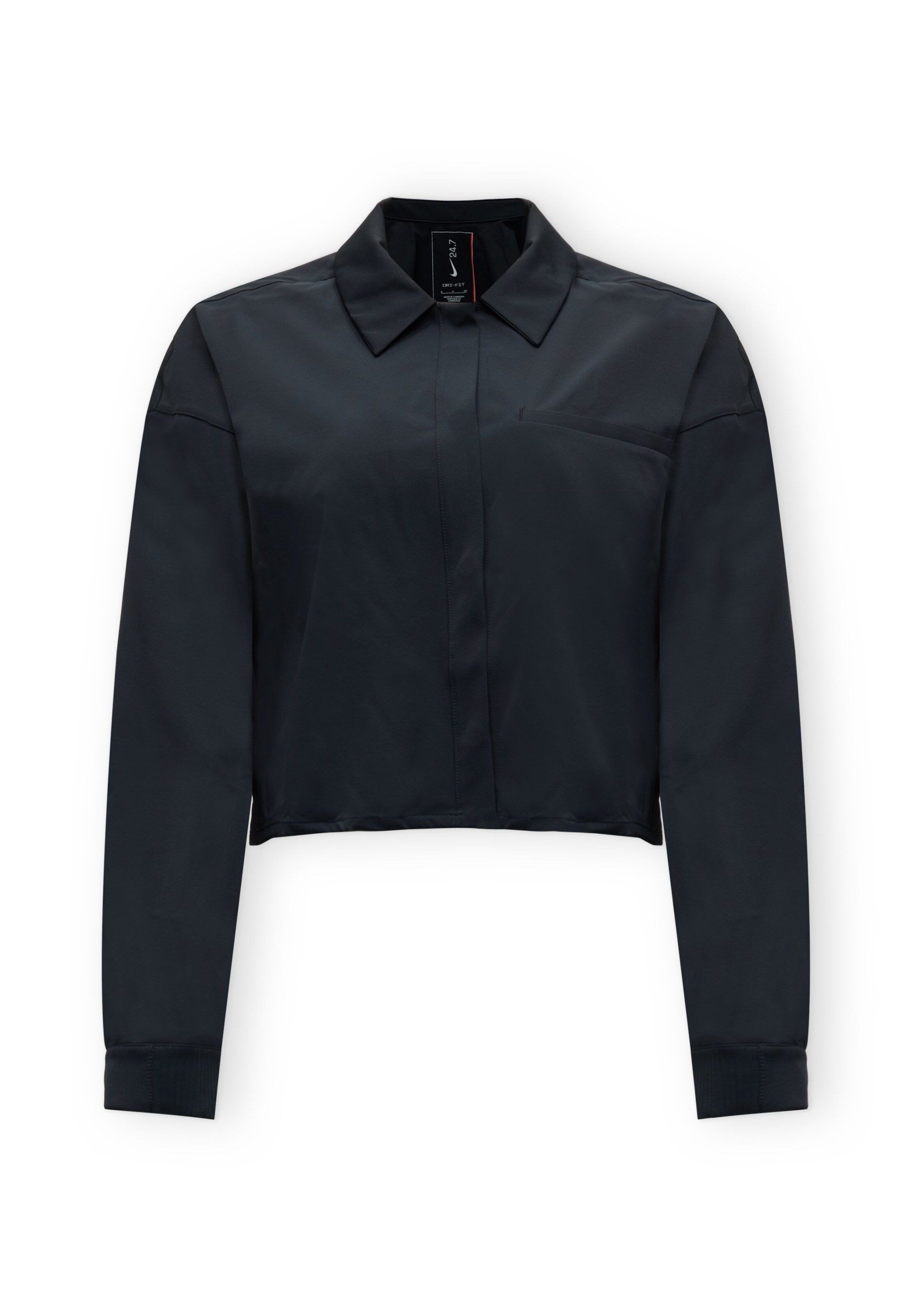 Camicia funzionale '24.7' di NIKE in nero: frontale