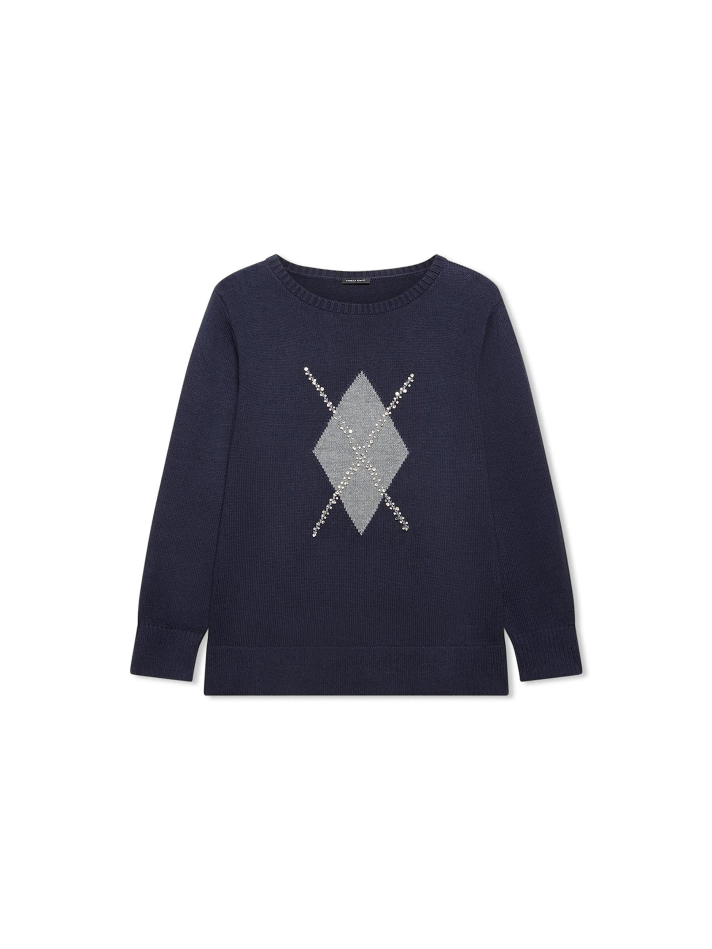 Fiorella Rubino Trui in Blauw: voorkant