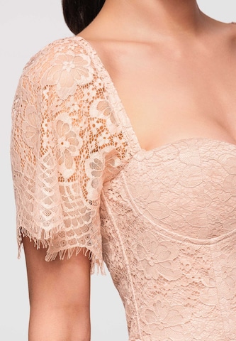 Ombre Evening Dress in Beige
