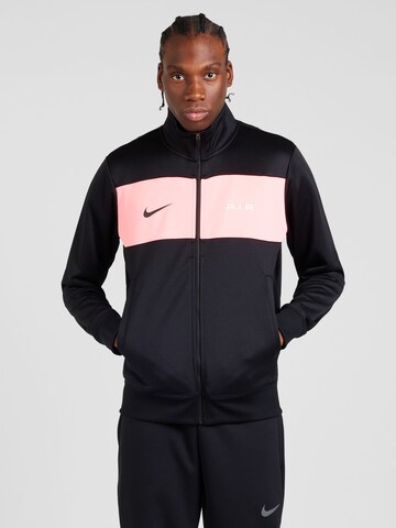 Nike Sportswear - Sudadera con cremallera 'AIR' en negro: frente