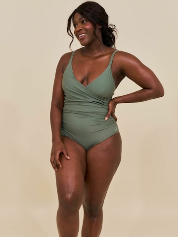 Copenhagen Cartel Swimsuit ' Medewi ' in Green: front