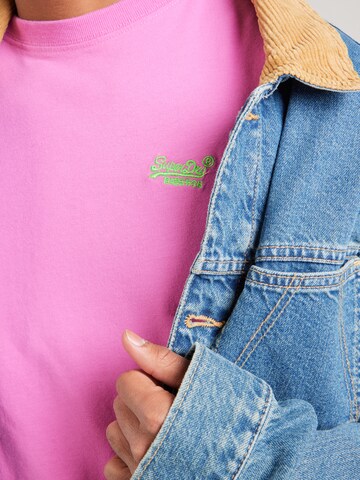 Superdry - Camisa 'Vintage' em rosa