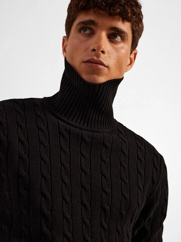 SELECTED HOMME Sweater in Black