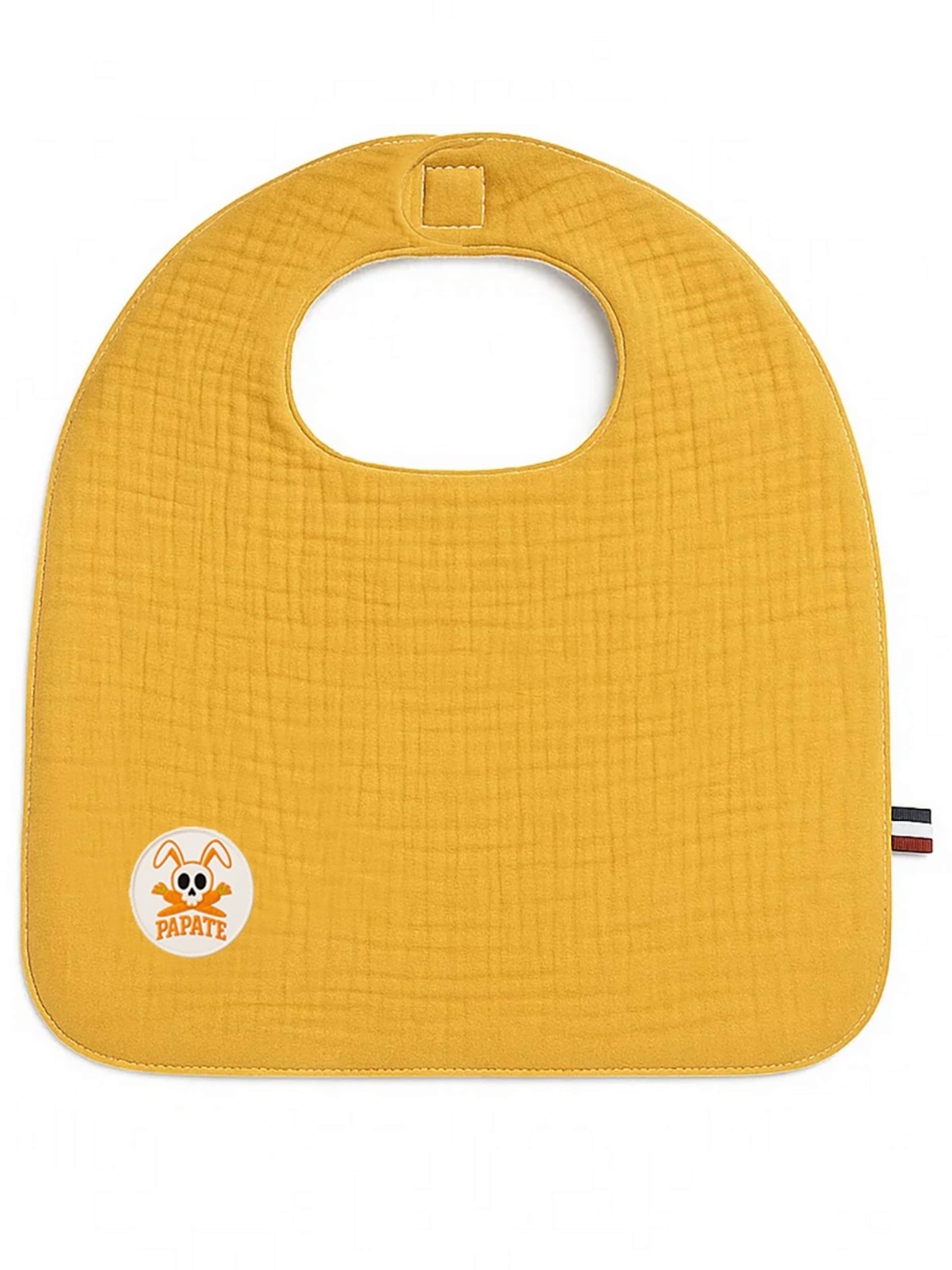 PAPATE - Babero en amarillo: frente