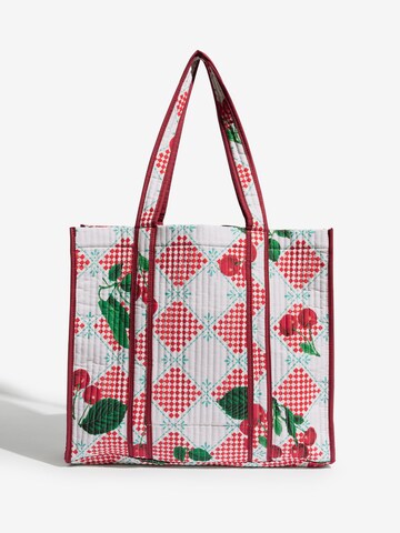 Shopper di love & roses in rosso
