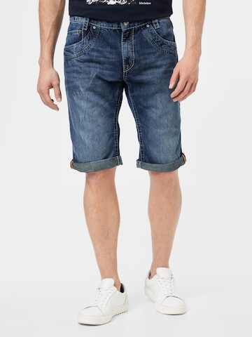 CAMP DAVID Regular Shorts in Blau: predná strana