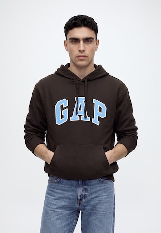 GAP Sweatshirt 'HERITAGE' in Brown: front