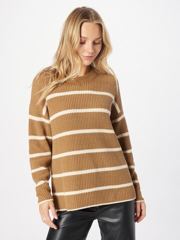 Pull-over 'PERNILLE' ONLY en marron : devant