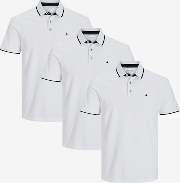 JACK & JONES Shirt 'Paulos - Slim Fit' in White: front