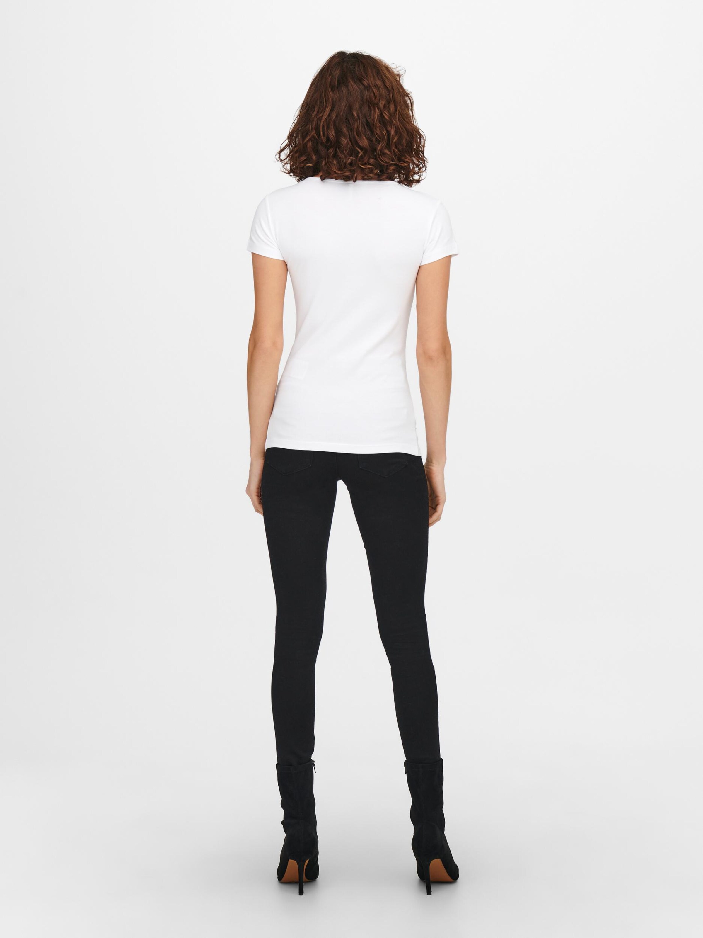 Frauen Shirts & Tops ONLY T-Shirt 'Love' in Schwarz, Weiß - QJ13414 Frauen Shirts & Tops ONLY T-Shirt 'Love' in Schwarz, Weiß - QJ13414