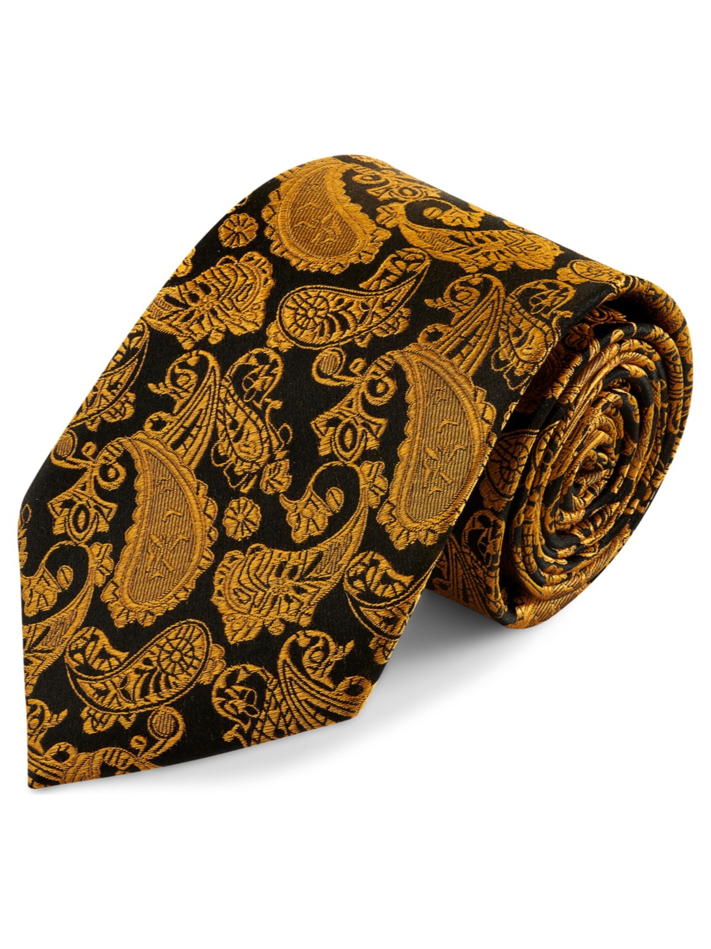 Bohemian Revolt Tie 'Valmont' in Gold: front