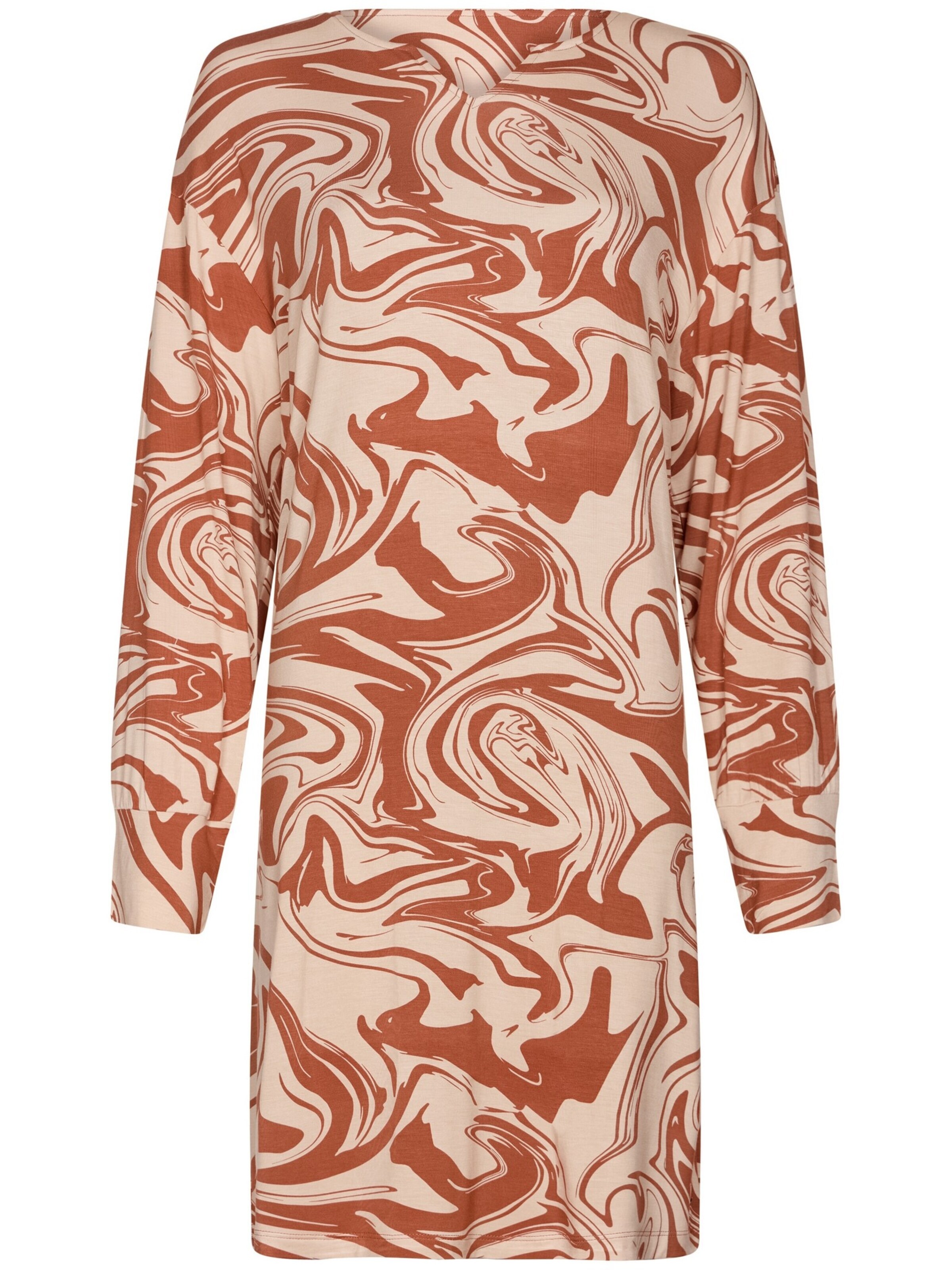 Chemise de nuit Pastunette en marron : devant