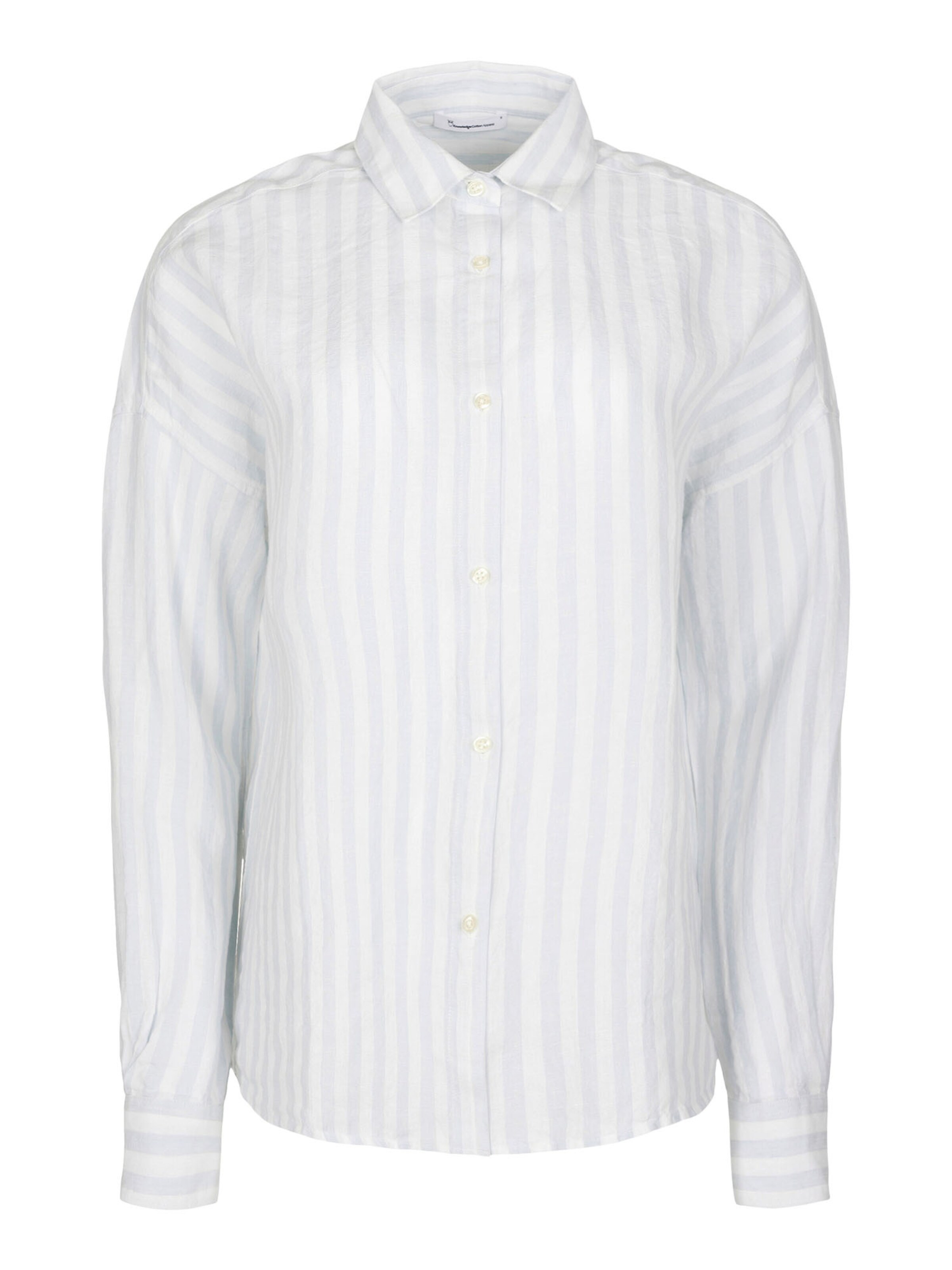 KnowledgeCotton Apparel Bluse in Blau: Vorderseite