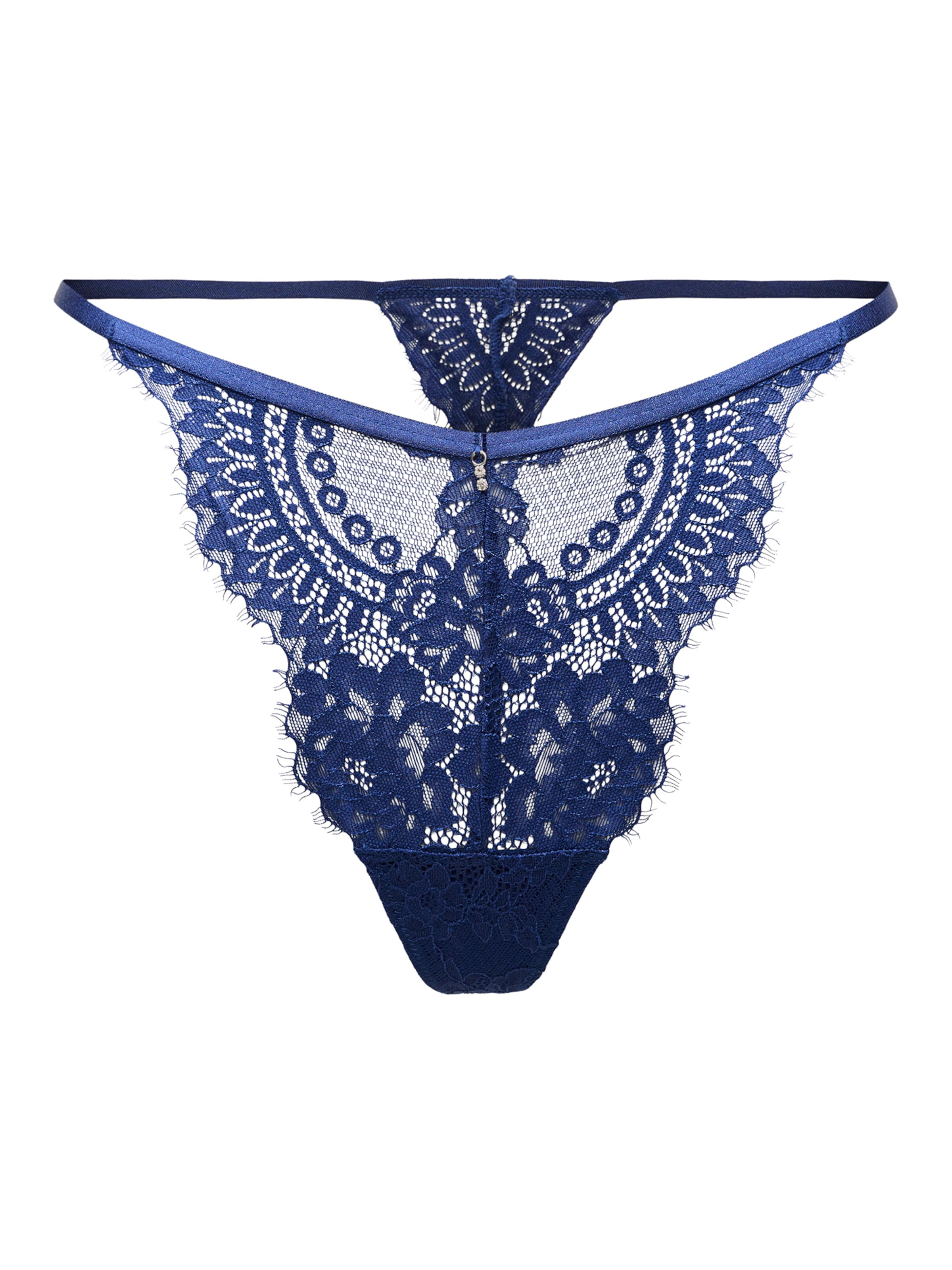 Hunkemöller Стринг 'Mabel' в синьо: отпред