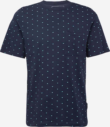 T-Shirt TOM TAILOR DENIM en bleu : devant