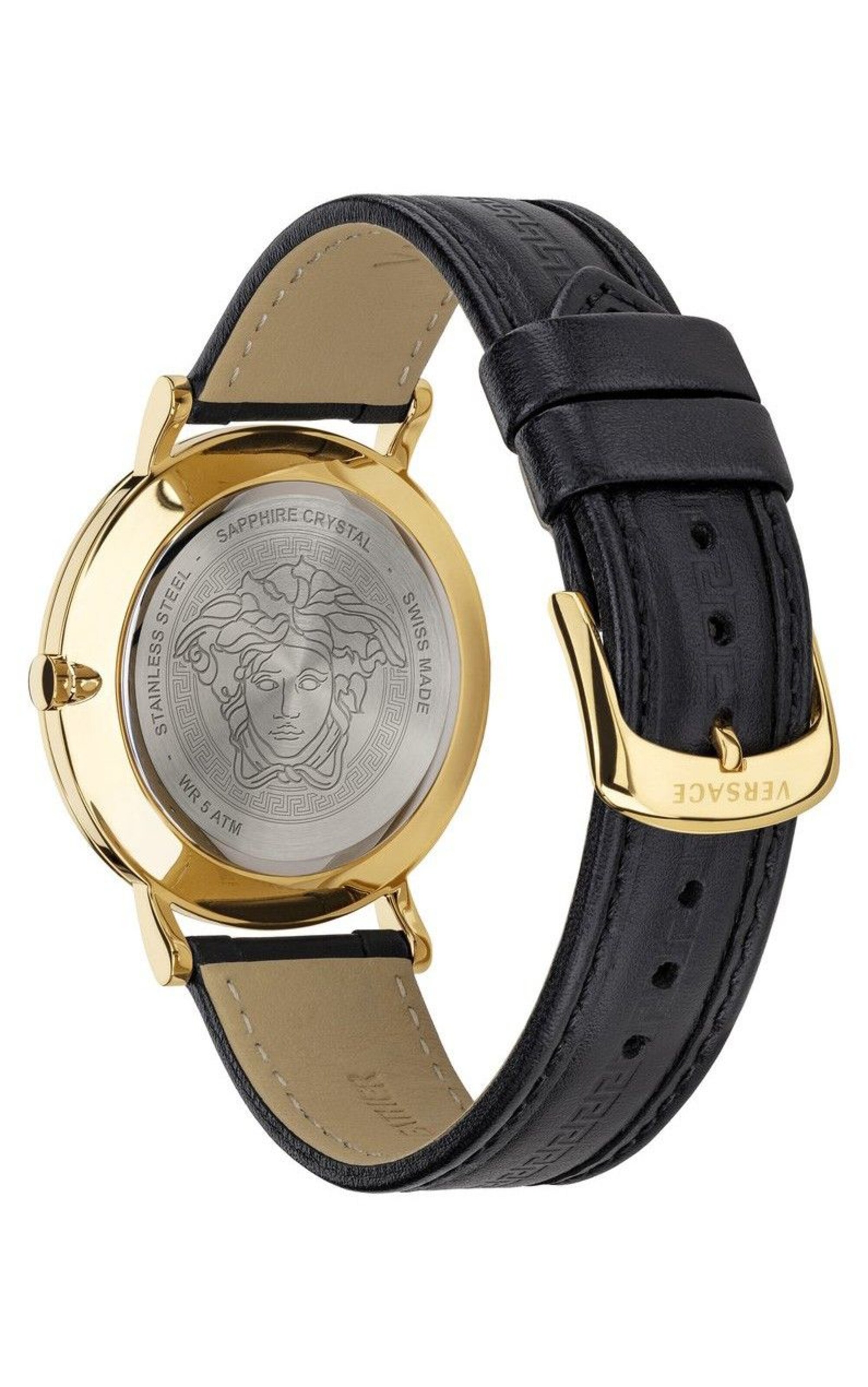 VERSACE Uhr 'V-Essential' in Schwarz