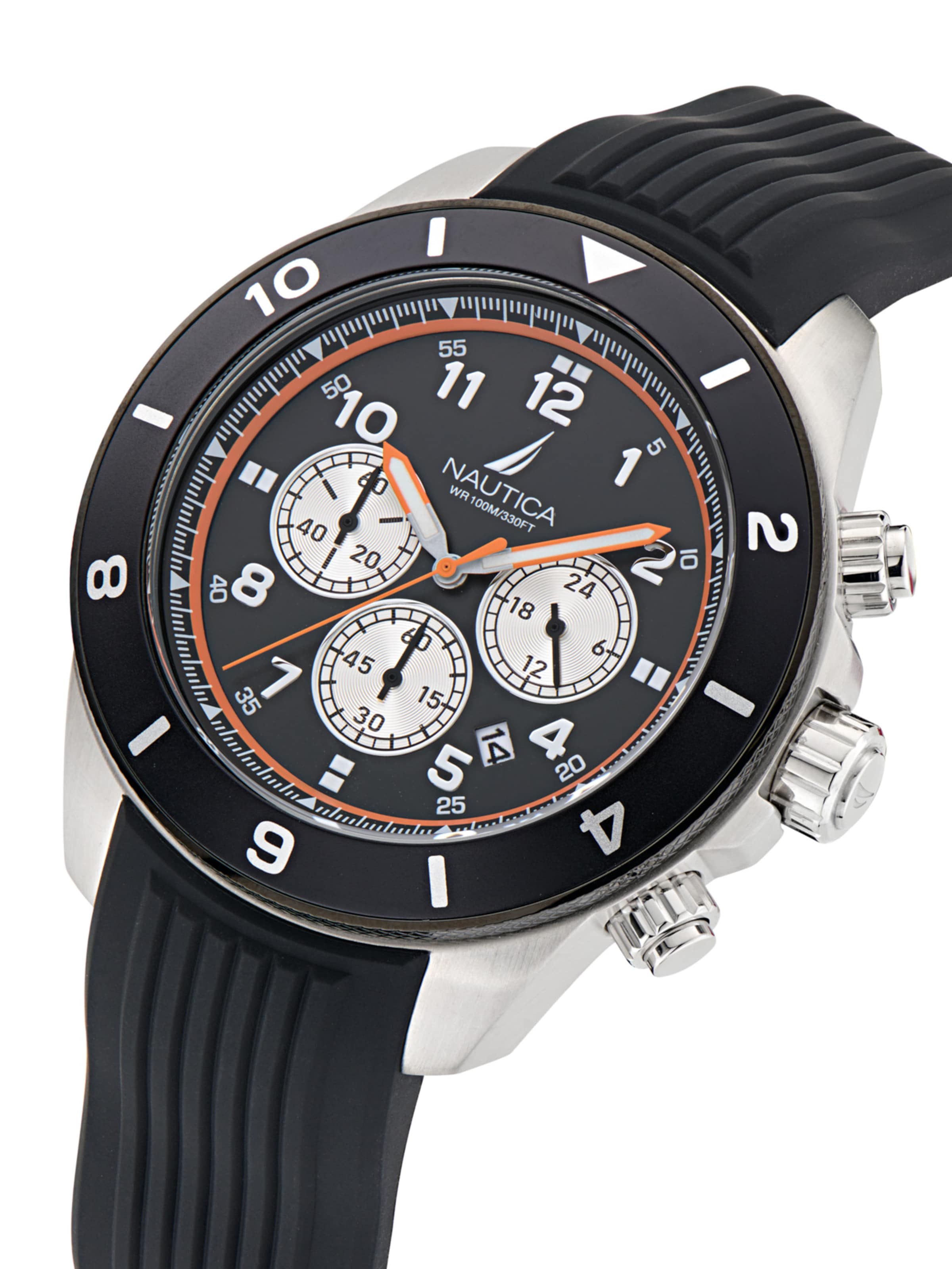 NAUTICA Analoog horloge 'NAUTICA ONE' in Zwart