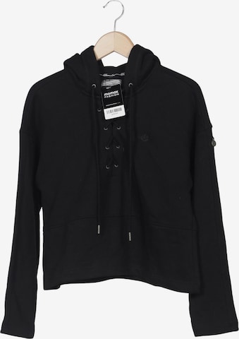 DREIMASTER Kapuzenpullover M in Schwarz: Vorderseite