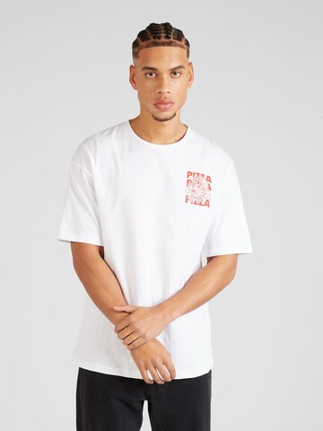 T-Shirt 'GIANNIS' JACK & JONES en blanc : devant