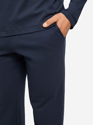 Hanro Pajamas long ' Night & Day ' in Blue