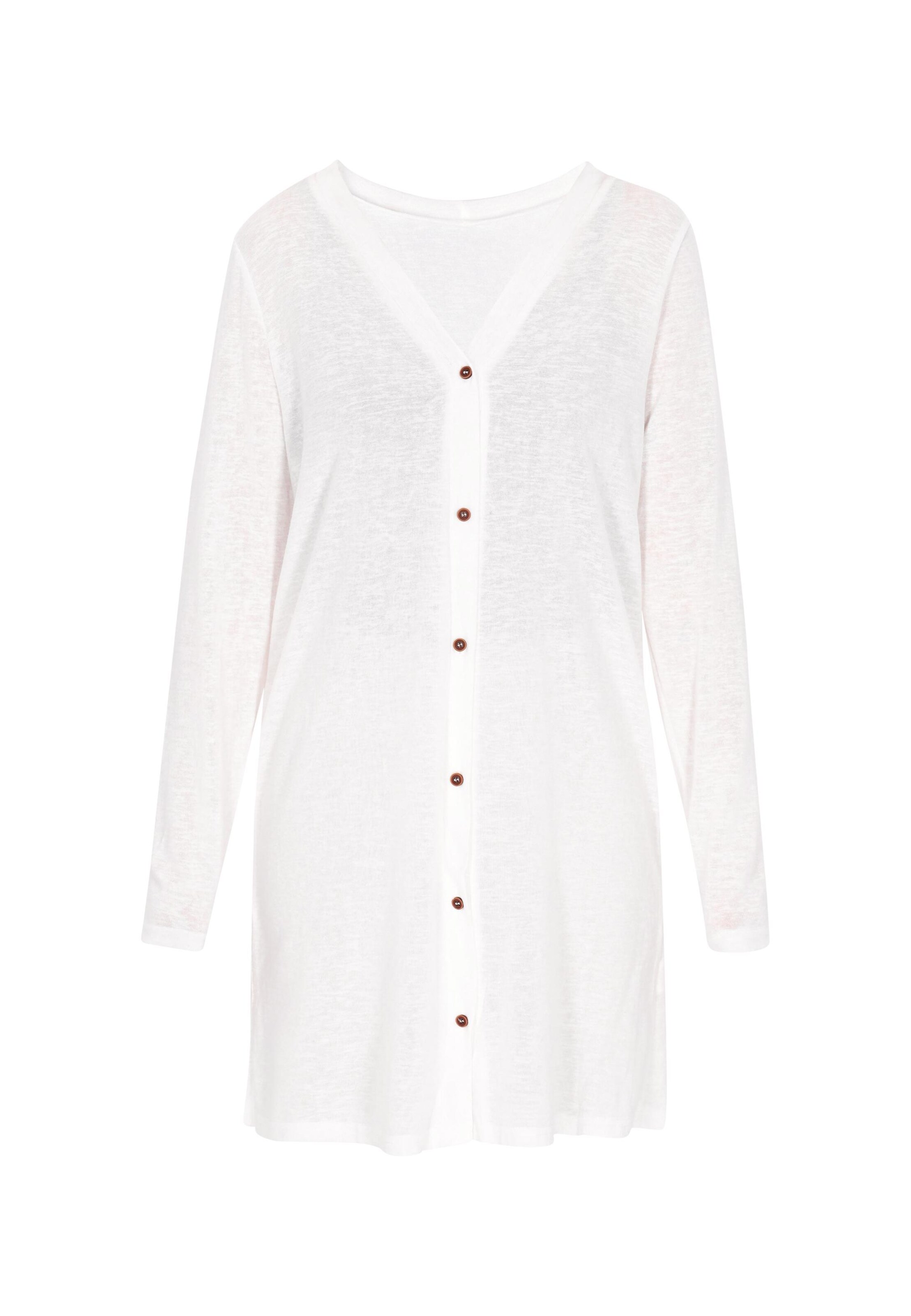 HALEE - Casaco de malha em branco: frente