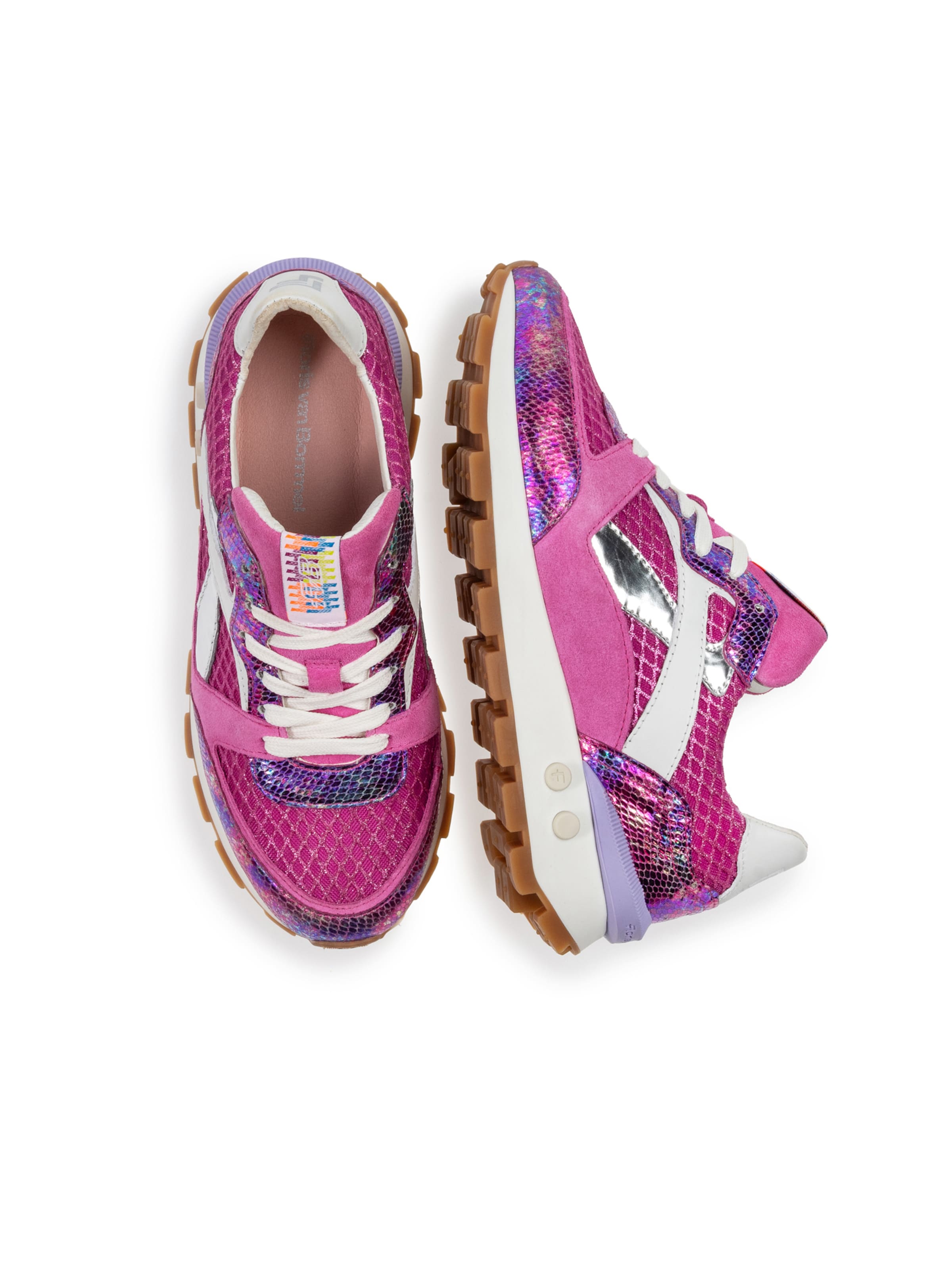 Floris van Bommel Platform trainers 'BLOKKI 07' in Pink