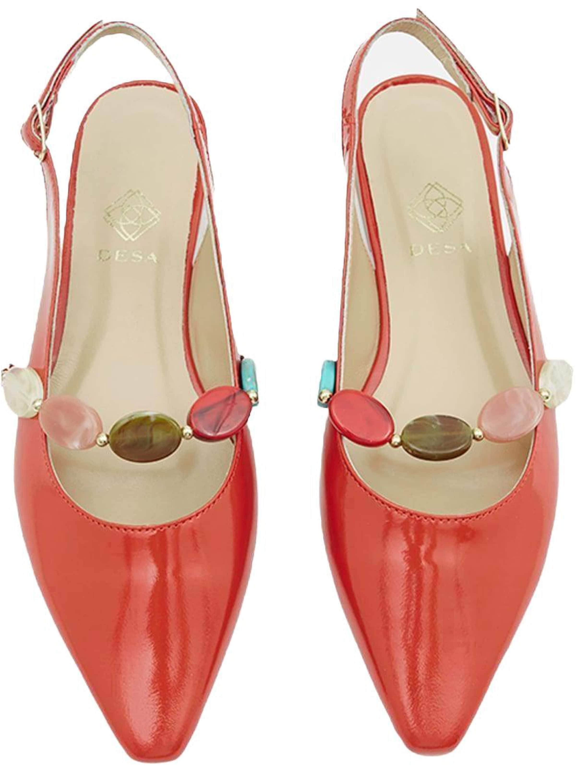 Desa Slingpumps 'Ballerinen' in Rood