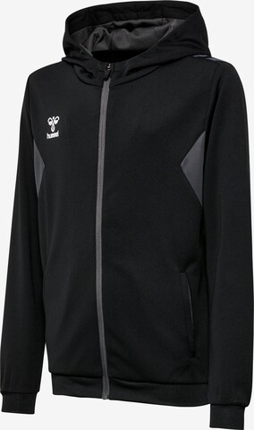 Hummel Athletic Zip-Up Hoodie 'AUTHENTIC PL' in Black