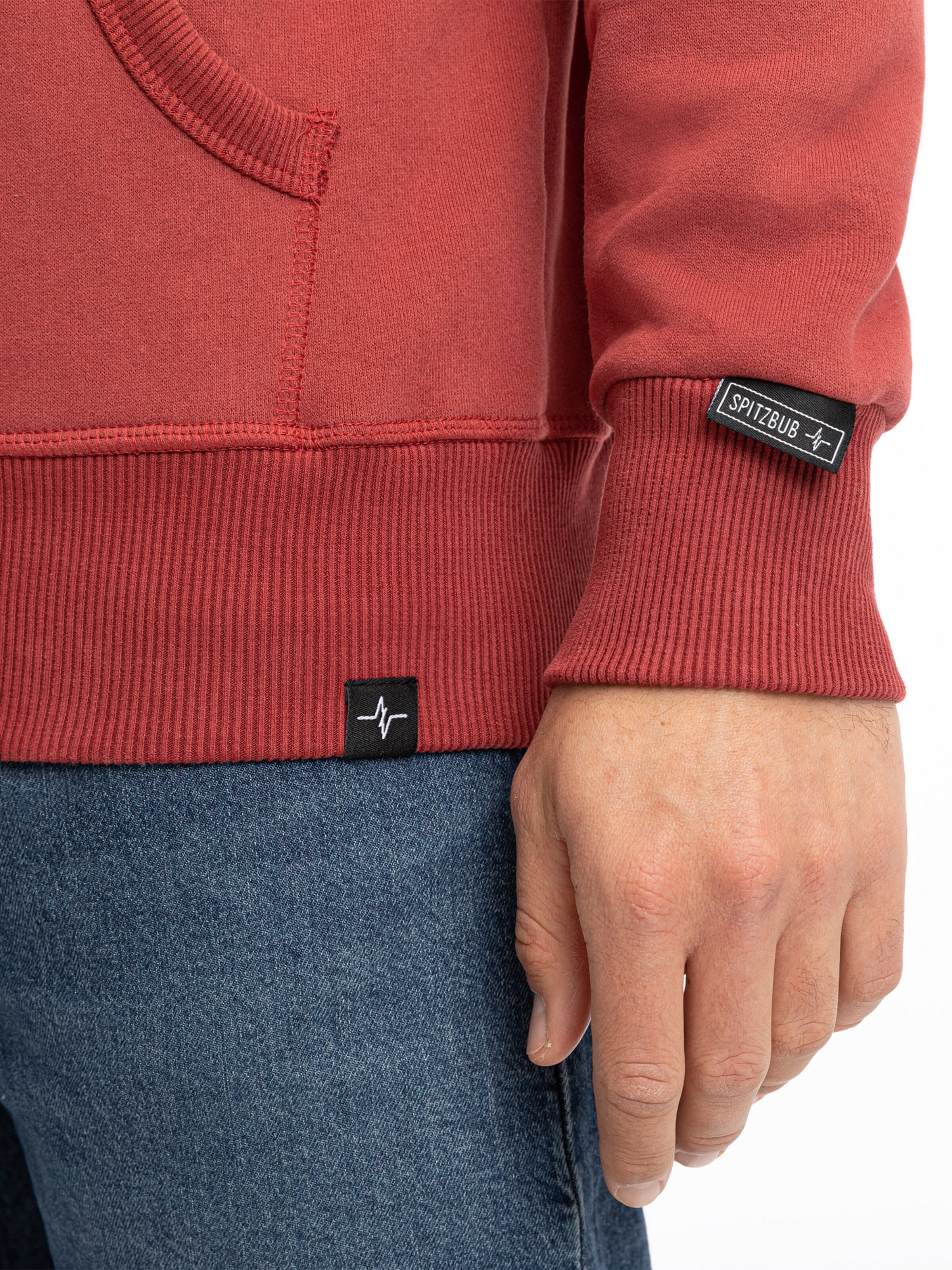 SPITZBUB Sweat jacket ' Marvin ' in Red