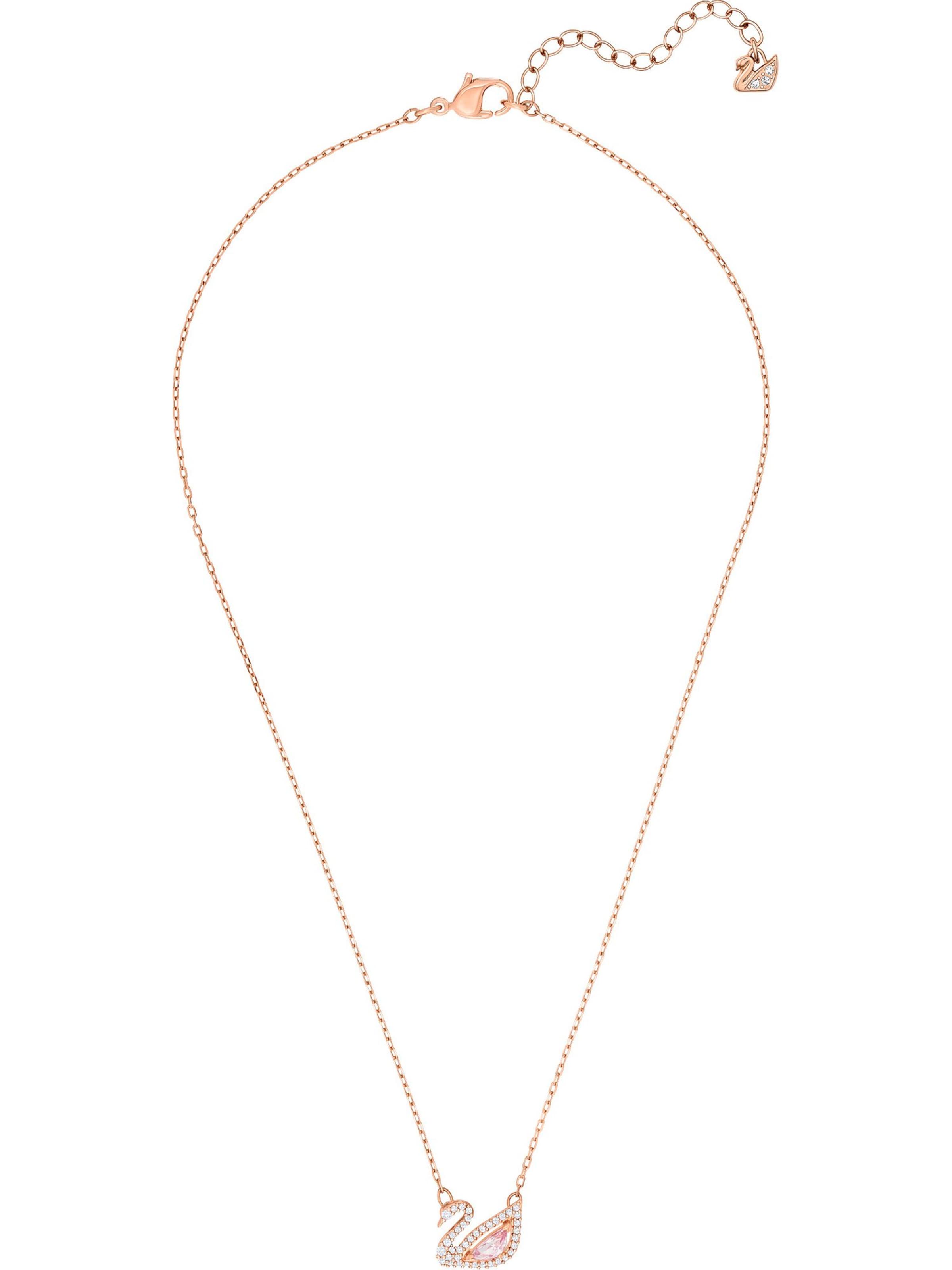 Swarovski Ketting 'Swan' in Goud: voorkant