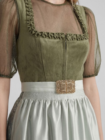 SPIETH & WENSKY Dirndl 'Koral' in Midilänge in Grün