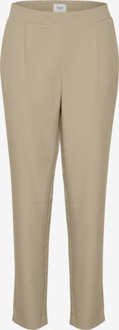 SAINT TROPEZ Regular Bandplooibroek 'Celest' in Beige: voorkant