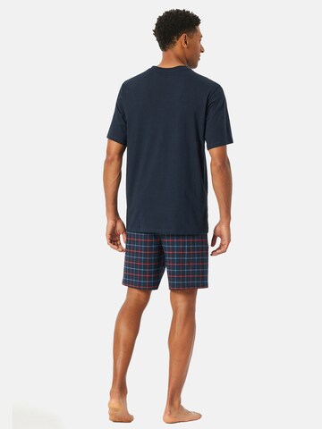 SCHIESSER Pyjama kort ' Comfort Essentials ' in Blauw